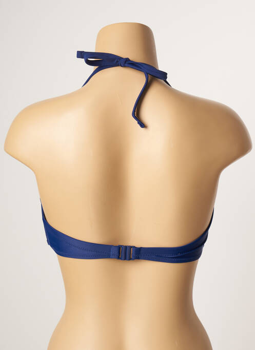 Haut de maillot de bain stretch haut bandeau bleu YSABEL MORA femme