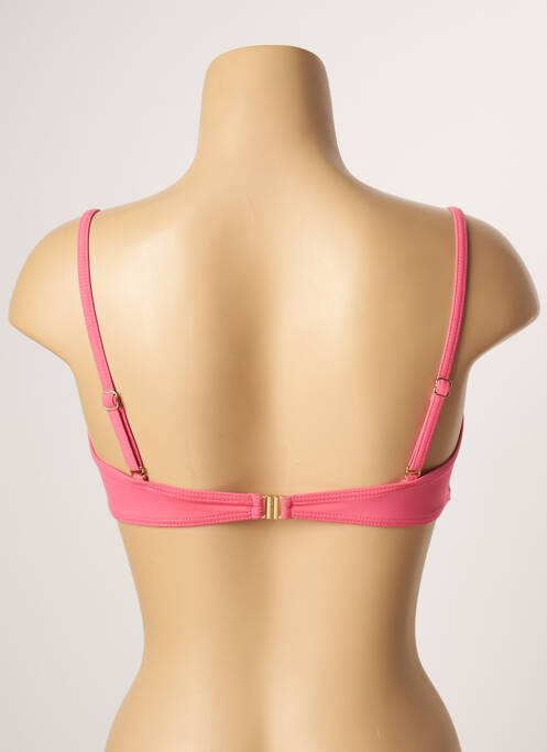 Haut de maillot de bain stretch haut bandeau rose KIWI femme