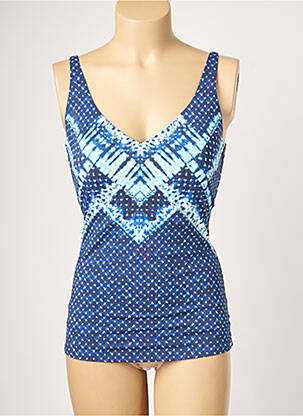 Haut de maillot de bain stretch haut soutien-gorge avec mousse de rembourrage amovible bleu MOONTIDE femme