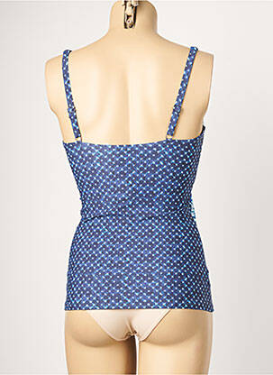 Haut de maillot de bain stretch haut soutien-gorge avec mousse de rembourrage amovible bleu MOONTIDE femme
