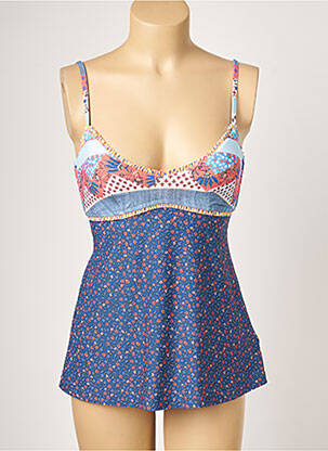 Haut de maillot de bain stretch haut soutien-gorge avec mousse de rembourrage amovible bleu SEAFOLLY femme