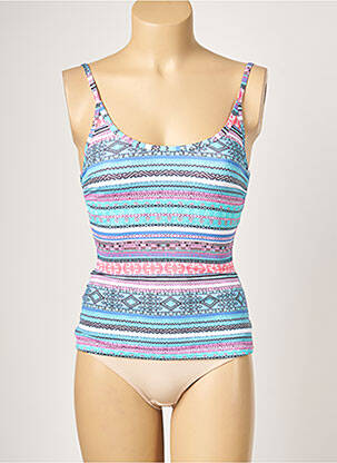 Haut de maillot de bain stretch haut bandeau bleu PIHA femme
