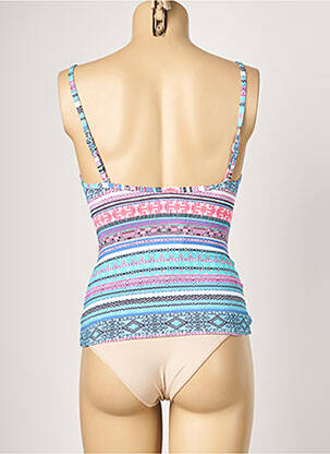 Haut de maillot de bain stretch haut bandeau bleu PIHA femme