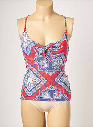 Haut de maillot de bain stretch haut soutien-gorge avec mousse de rembourrage amovible rouge SEAFOLLY femme