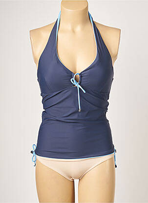 Haut de maillot de bain stretch haut triangles bleu MOONTIDE femme