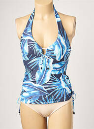 Haut de maillot de bain stretch haut triangles bleu MOONTIDE femme