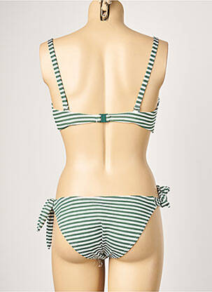 Maillot de bain 2 pièces stretch haut soutien-gorge balconnet vert PROTEST femme