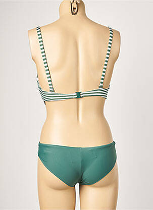 Maillot de bain 2 pièces stretch haut soutien-gorge balconnet vert PROTEST femme