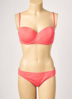 Maillot de bain 2 pièces stretch haut soutien-gorge balconnet rose HISTOIRE DE PLAGE femme
