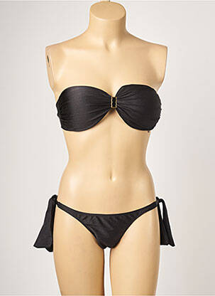 Maillot de bain 2 pièces stretch haut bandeau noir RIO DE SOL femme