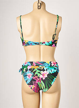 Maillot de bain 2 pièces stretch haut bandeau noir SALÉE femme
