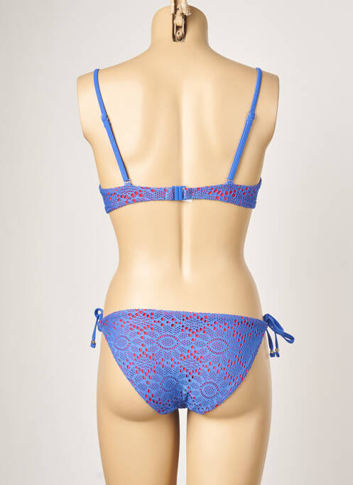 Maillot de bain 2 pièces bleu AUDELLE femme