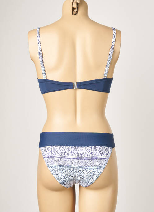 Maillot de bain 2 pièces bleu LPB pour femme