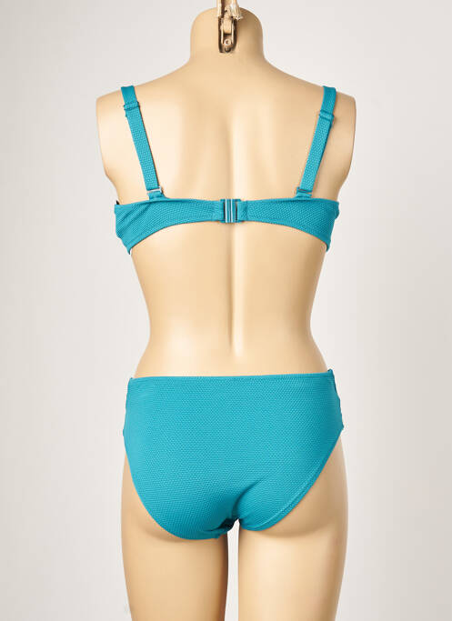 Maillot de bain 2 pièces bleu YSABEL MORA femme