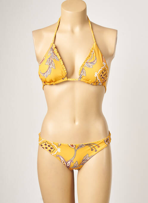 Maillot de bain 2 pièces jaune SEAFOLLY pour femme