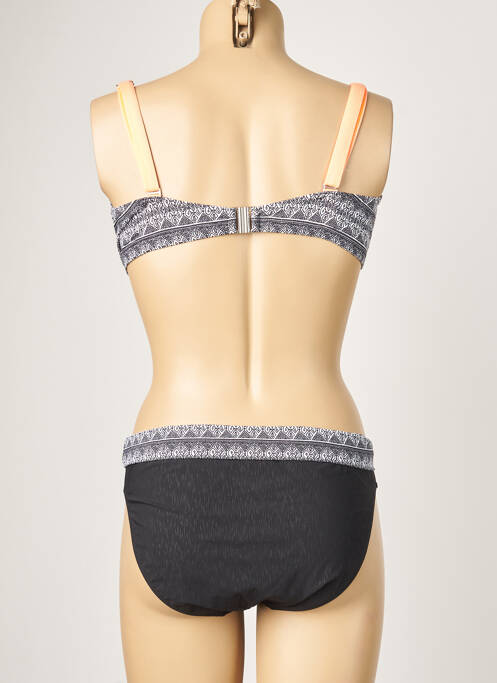 Maillot de bain 2 pièces stretch haut soutien-gorge moulé noir SUN PLAYA femme