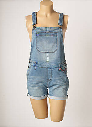 Salopette sélection denim fines bretelles bleu WAXX femme