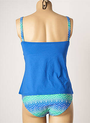 Tankini bretelles élastiquées bleu PLAGE DU SUD femme