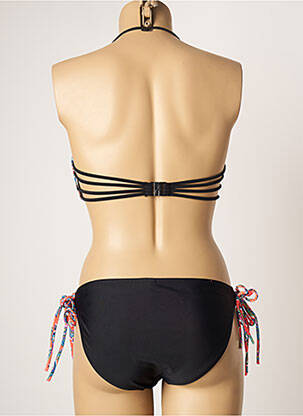 Maillot de bain 2 pièces fermeture clip haut soutien-gorge push-up orange DAG ADOM femme