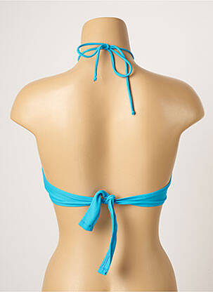Haut de maillot de bain stretch haut bandeau bleu SPICYJUNE femme