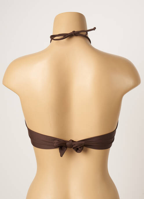 Haut de maillot de bain marron SPICYJUNE pour femme