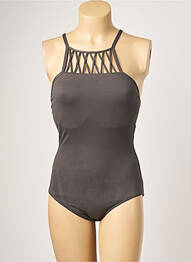 Maillot de bain 1 pièce haut bandeau haut bandeau gris SEAFOLLY femme