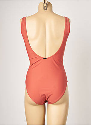 Maillot de bain 1 pièce imprimé fantaisie haut soutien-gorge moulé marron MOONTIDE femme