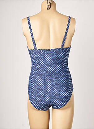 Maillot de bain 1 pièce imprimé fantaisie haut soutien-gorge moulé bleu MOONTIDE femme