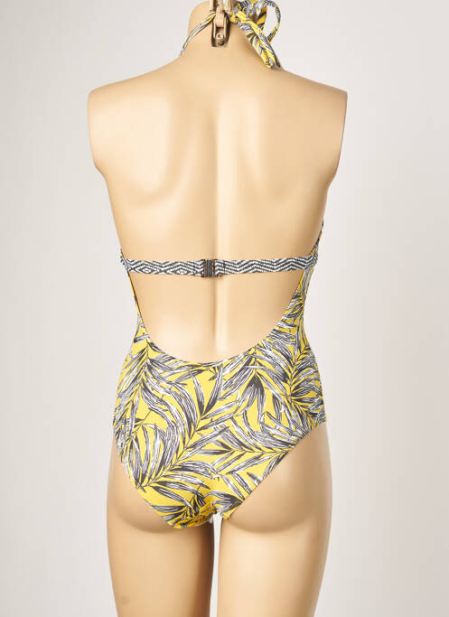 Maillot de bain 1 pièce jaune PLAGE DU SUD pour femme