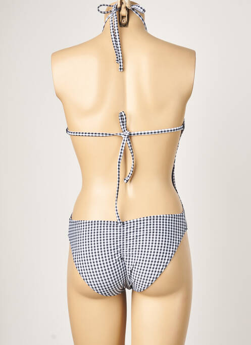 Maillot de bain 1 pièce effet matière satinée haut soutien-gorge balconnet noir YSABEL MORA femme