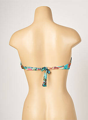Haut de maillot de bain fermeture liens à nouer haut soutien-gorge moulé vert RIO DE SOL femme