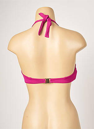 Haut de maillot de bain fermeture liens à nouer haut soutien-gorge moulé violet KIWI femme