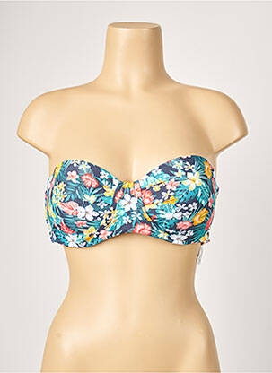 Haut de maillot de bain haut soutien-gorge moulé haut soutien-gorge moulé bleu YSABEL MORA femme