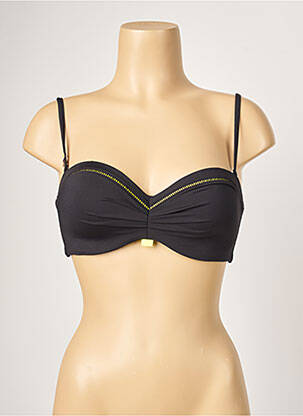 Haut de maillot de bain haut soutien-gorge moulé haut soutien-gorge moulé noir CHERRY BEACH femme