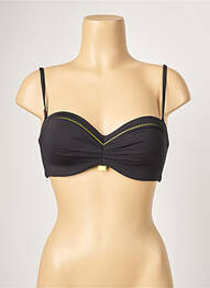 Haut de maillot de bain haut soutien-gorge moulé haut soutien-gorge moulé noir CHERRY BEACH femme