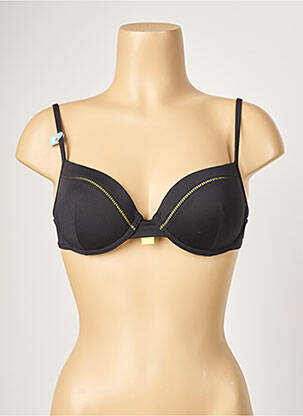 Haut de maillot de bain haut soutien-gorge moulé haut soutien-gorge moulé noir CHERRY BEACH femme