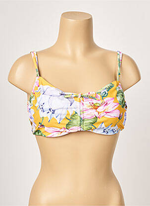 Haut de maillot de bain haut soutien-gorge emboitant haut soutien-gorge emboitant jaune YSABEL MORA femme