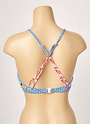 Haut de maillot de bain haut soutien-gorge moulé haut soutien-gorge moulé bleu PIHA femme