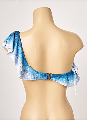 Haut de maillot de bain haut soutien-gorge moulé haut soutien-gorge moulé bleu PIHA femme
