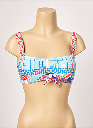 Haut de maillot de bain haut soutien-gorge moulé haut soutien-gorge moulé bleu PIHA femme