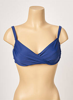 Haut de maillot de bain haut soutien-gorge emboitant haut soutien-gorge emboitant bleu YSABEL MORA femme