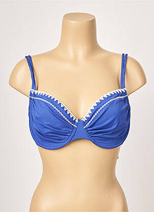 Haut de maillot de bain haut soutien-gorge emboitant haut soutien-gorge emboitant bleu BORABORA femme
