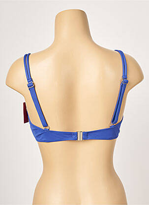 Haut de maillot de bain haut soutien-gorge emboitant haut soutien-gorge emboitant bleu BORABORA femme