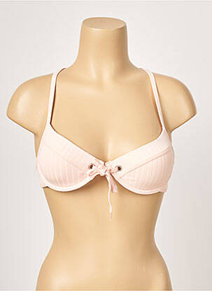 Haut de maillot de bain bretelles élastiquées ajustables haut soutien-gorge push-up rose SEAFOLLY femme