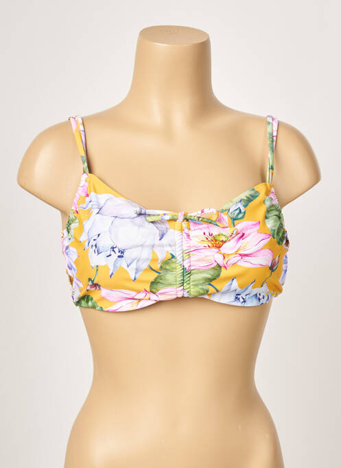 Haut de maillot de bain haut soutien-gorge emboitant haut soutien-gorge emboitant jaune YSABEL MORA femme