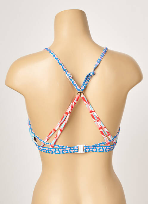 Haut de maillot de bain bleu PIHA pour femme