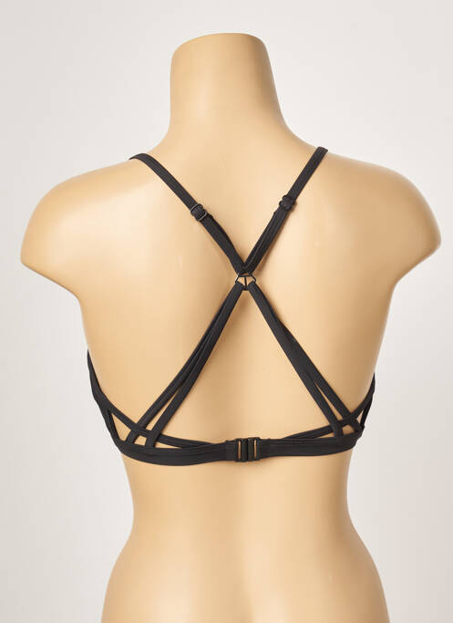 Haut de maillot de bain noir PIHA pour femme