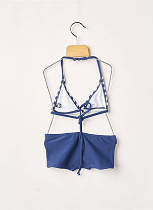 Maillot de bain 2 pièces imprimé rayures bleu SUN PROJECT fille