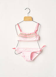 Maillot de bain 2 pièces stretch rose BORABORA fille