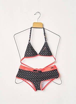 Maillot de bain 2 pièces imprimé fantaisie noir PROTEST fille